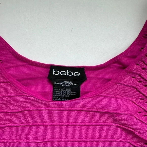 Bebe Magenta Bodycon Dress Size Small NWOT - Picture 3 of 7